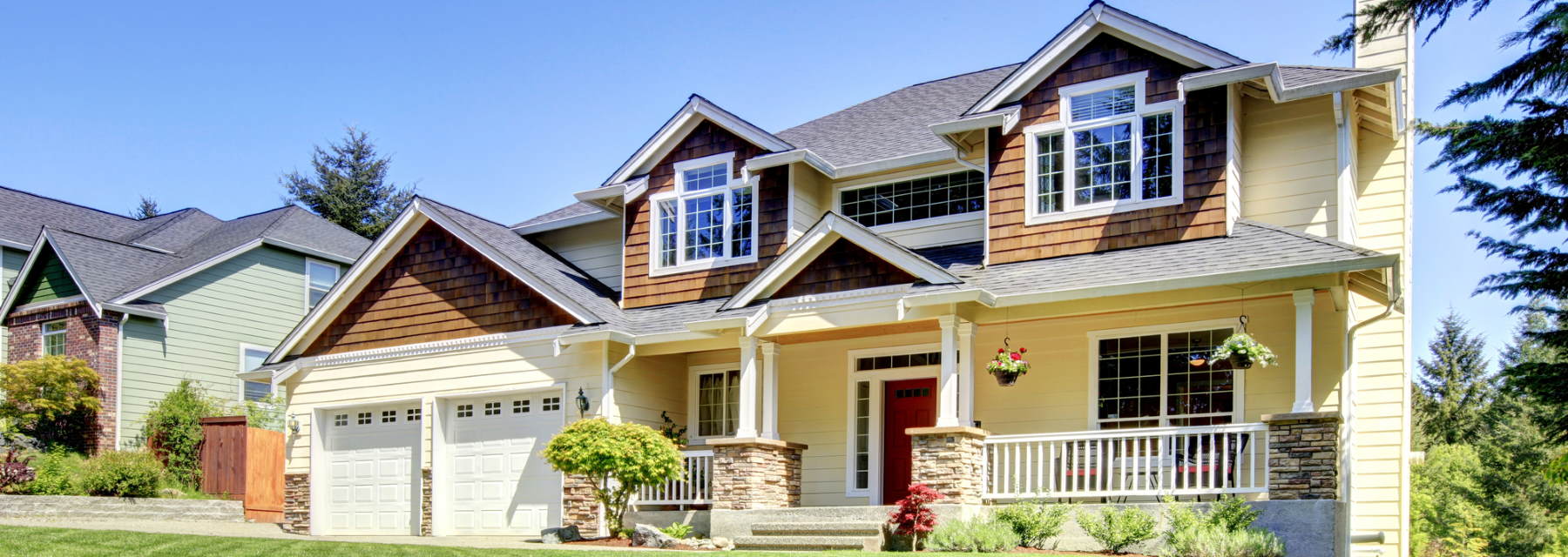 two story house front